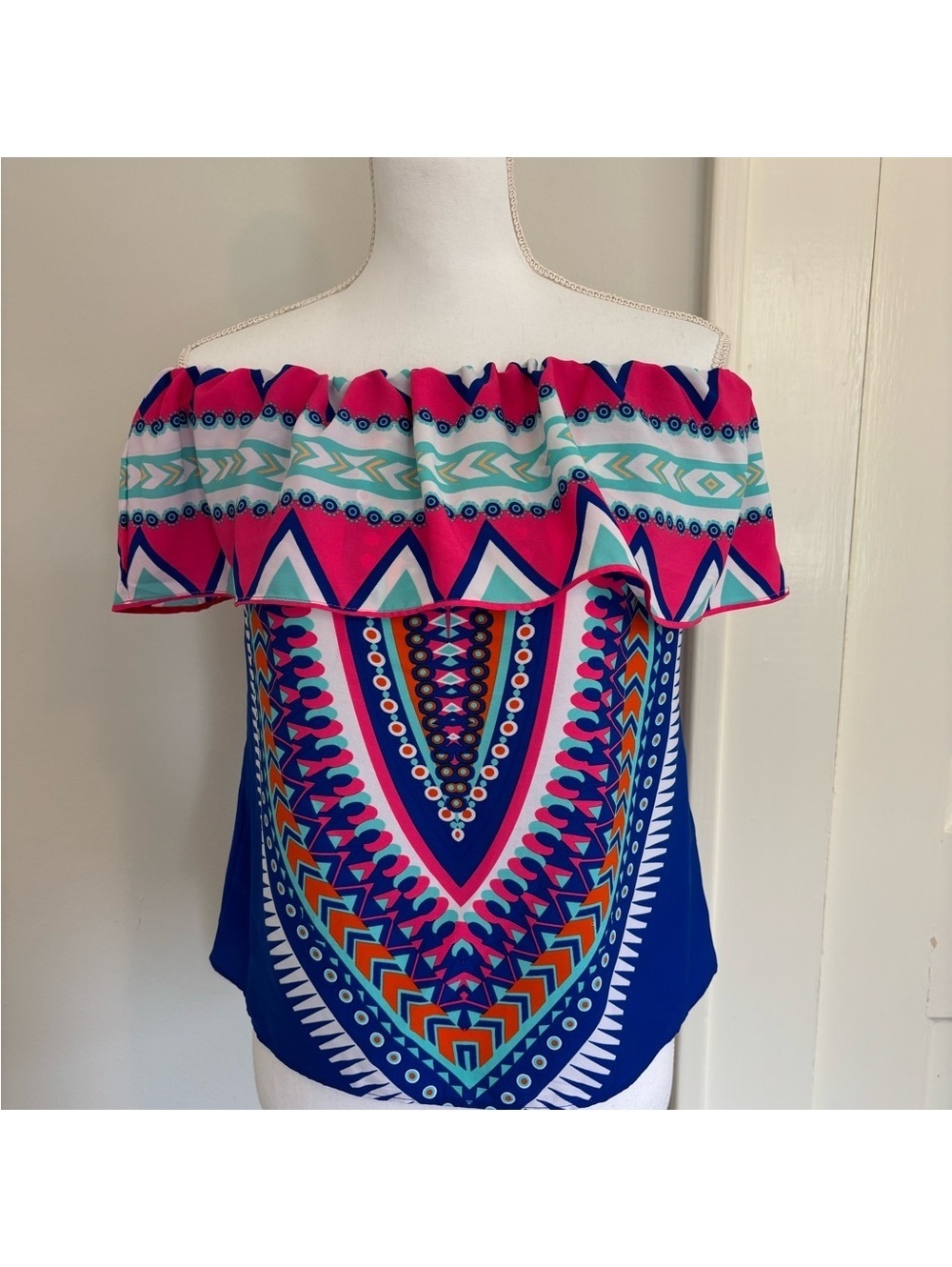 Vibrant Off-Shoulder Top